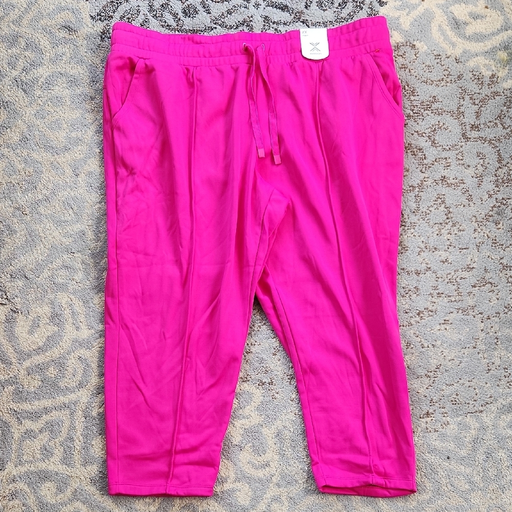 Xersion Quick-Dri Jogger Pants Hot Pink 2XL